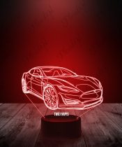 Lampka LED 3D Plexido Samochód Tesla - 3