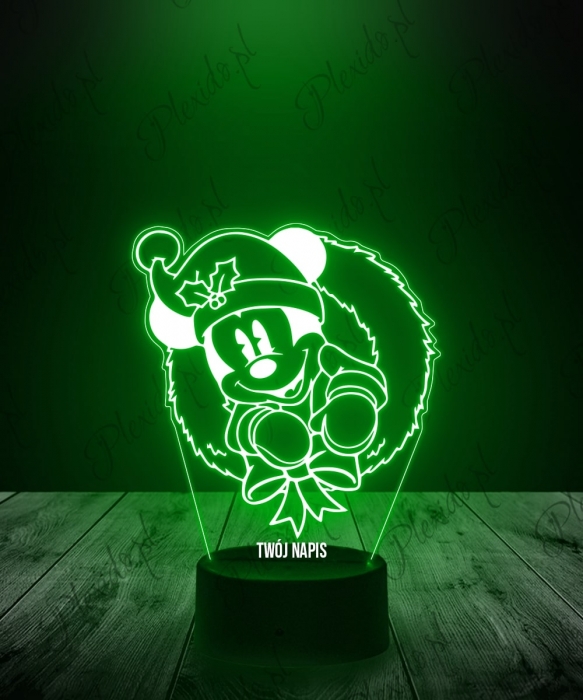 Lampka LED 3D Plexido Święta Myszka Miki - 1