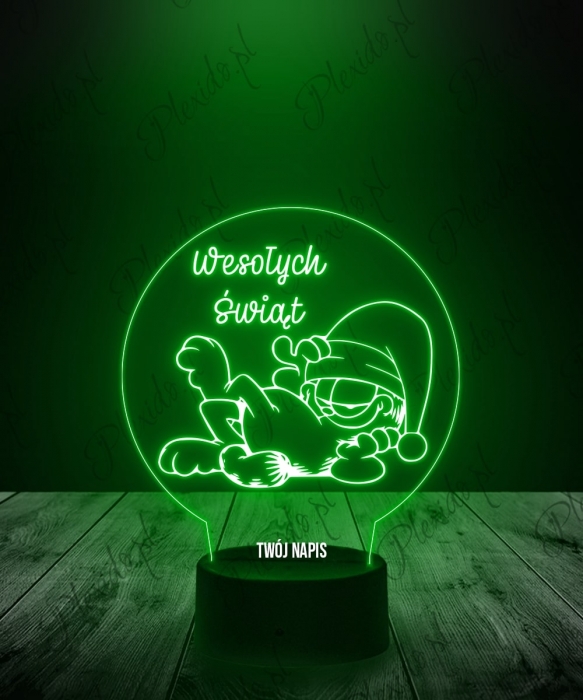Lampka LED 3D Plexido Święta Garfield - 1