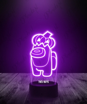 Lampka LED 3D Plexido Halloween Among Us Dynia - 1