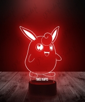 Lampka LED 3D Plexido Pokemon Wigglytuff - 3