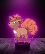 Lampka LED 3D Plexido z Nadrukiem UV Pokemon Vulpix - 1