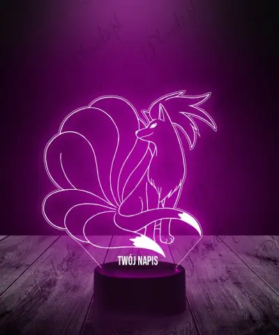 Lampka LED 3D Plexido Pokemon Ninetales - 1