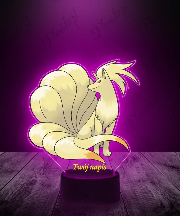 Lampka LED 3D Plexido z Nadrukiem UV Pokemon Ninetales - 1