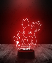 Lampka LED 3D Plexido Pokemon Nidorina - 2