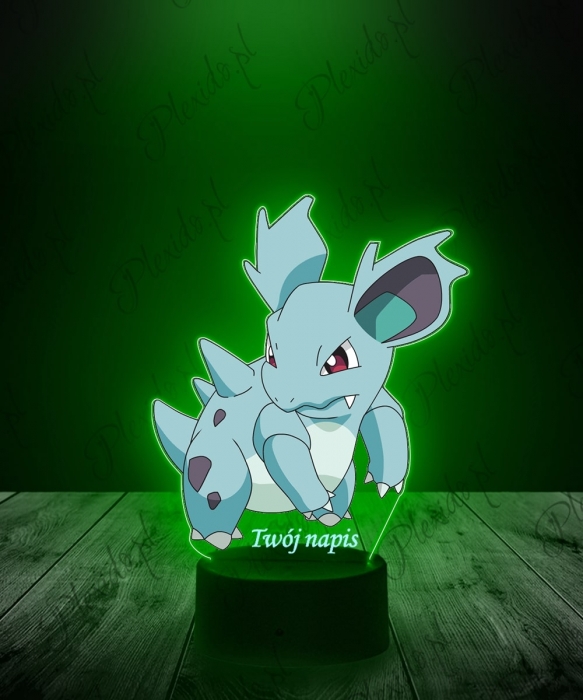 Lampka LED 3D Plexido z Nadrukiem UV Pokemon Nidorina - 1