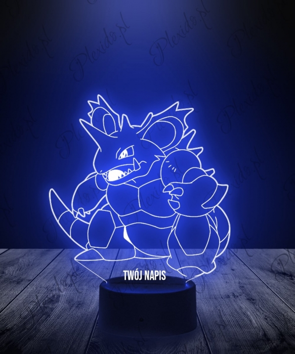 Lampka LED 3D Plexido Pokemon Nidoking - 1