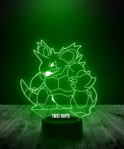 Lampka LED 3D Plexido Pokemon Nidoking - 2