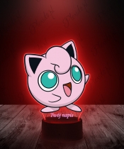 Lampka LED 3D Plexido z Nadrukiem UV Pokemon Jigglypuff - 1