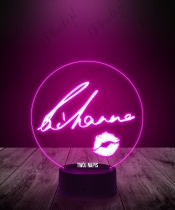 Lampka LED 3D Plexido Rihanna Autograf - 3