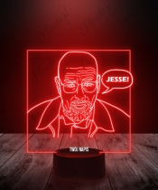 Lampka LED 3D Plexido Breaking Bad Walter Whtie - Jesse - 2