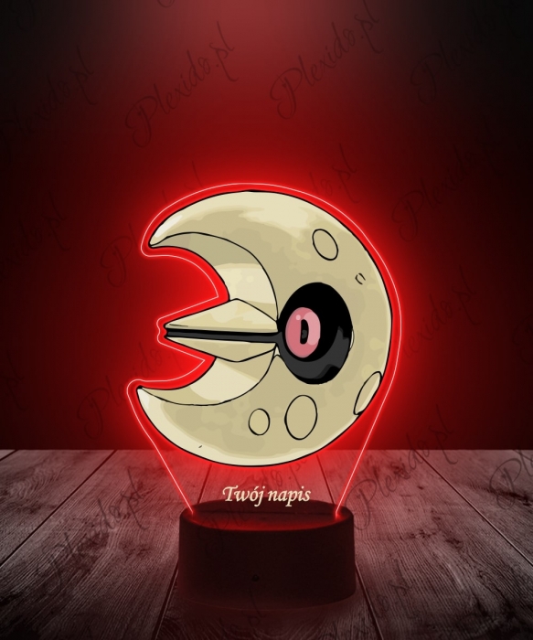 Lampka LED 3D Plexido z Nadrukiem UV Pokemon Lunatone - 1