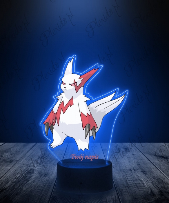 Lampka LED 3D Plexido z Nadrukiem UV Pokemon Zangoose - 1