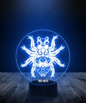 Lampka LED 3D Plexido Symbol Pająka - 2