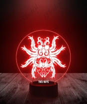 Lampka LED 3D Plexido Symbol Pająka - 3