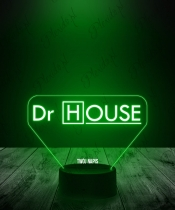 Lampka LED 3D Plexido Dr House Logo - 1