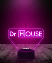 Lampka LED 3D Plexido Dr House Logo - 3