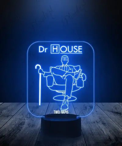 Lampka LED 3D Plexido Dr House Gregory - 1