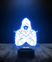 Lampka LED 3D Plexido Assassin's Creed Altaïr Ibn-La'Ahad - 1