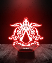 Lampka LED 3D Plexido Assassin's Creed Logo - 3