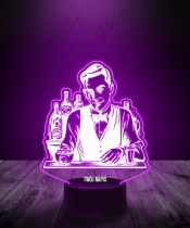 Lampka LED 3D Plexido  Barman Bar Drink - 1