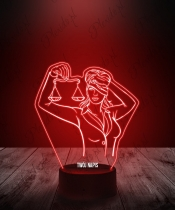Lampka LED 3D Plexido Sprawiedliwość - 1