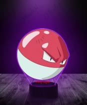 Lampka LED 3D Plexido z Nadrukiem UV Pokemon Voltorb - 1