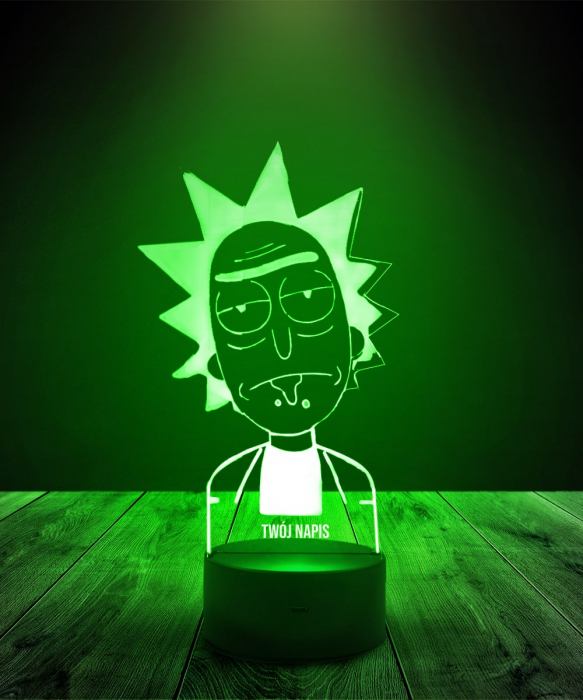 Lampka LED 3D Plexido Rick and Morty - 2