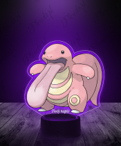 Lampka LED 3D Plexido z Nadrukiem UV Pokemon Lickitung - 1