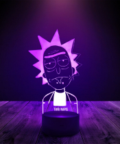 Lampka LED 3D Plexido Rick and Morty - 3