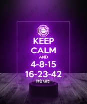 Lampka LED 3D Plexido Zagubieni Keep Calm - 2