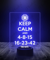 Lampka LED 3D Plexido Zagubieni Keep Calm - 3