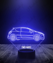 Lampka LED 3D Plexido Samochód Peugeot 207 - 1