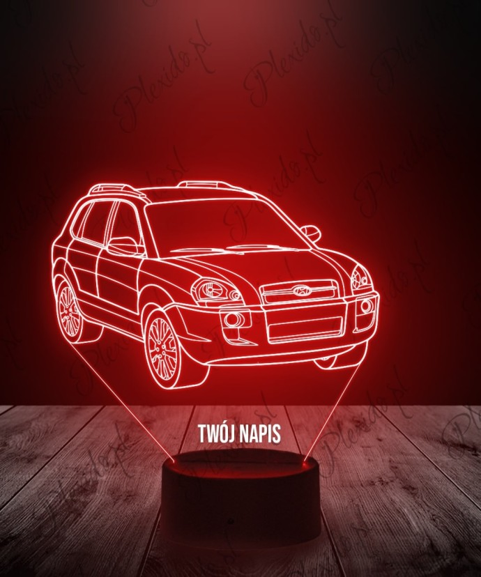 Lampka LED 3D Hyundai Tucson – prezent dla fana Hyundaia