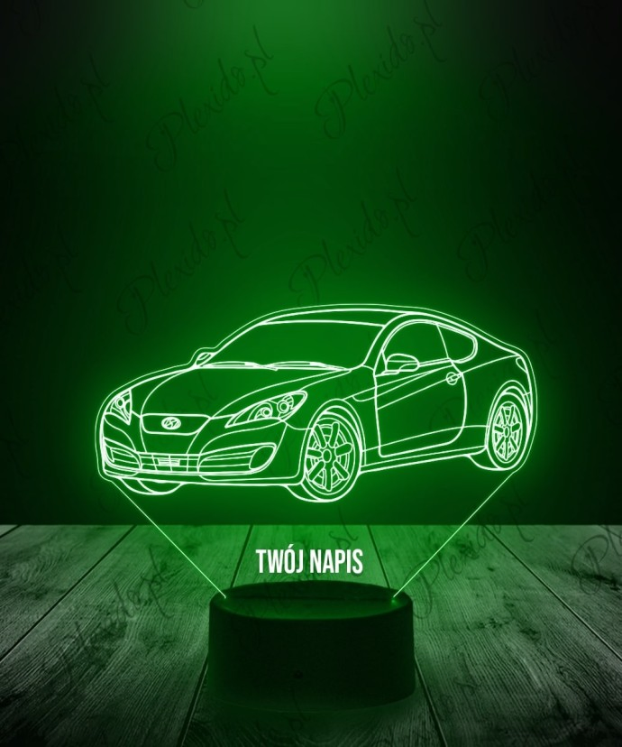 Lampka LED 3D Hyundai Genesis Coupe – prezent dla fana motoryzacji
