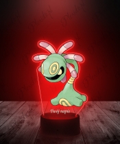 Lampka LED 3D Plexido z Nadrukiem UV Pokemon Cradily - 1