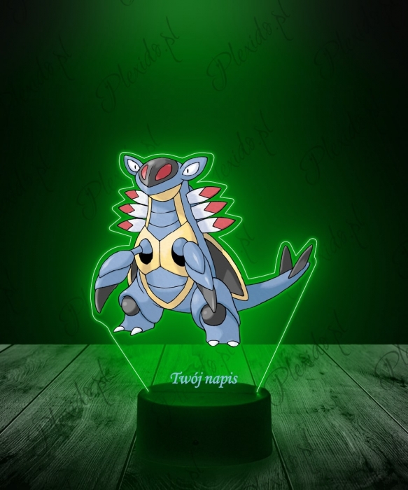 Lampka LED 3D Plexido z Nadrukiem UV Pokemon Armaldo - 1