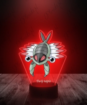 Lampka LED 3D Plexido z Nadrukiem UV Pokemon Anorith - 1