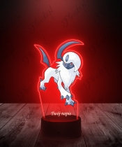 Lampka LED 3D Plexido z Nadrukiem UV Pokemon Absol - 2