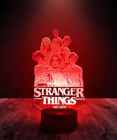 Lampka LED 3D Plexido Stranger Things Postacie - 1