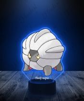 Lampka LED 3D Plexido z Nadrukiem UV Pokemon Shelgon - 1