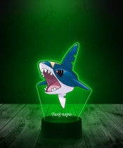 Lampka LED 3D Plexido z Nadrukiem UV Pokemon Sharpedo - 1