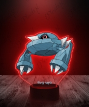 Lampka LED 3D Plexido z Nadrukiem UV Pokemon Metang - 1