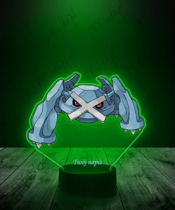 Lampka LED 3D Plexido z Nadrukiem UV Pokemon Metagross - 1