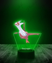 Lampka LED 3D Plexido z Nadrukiem UV Pokemon Latias - 1