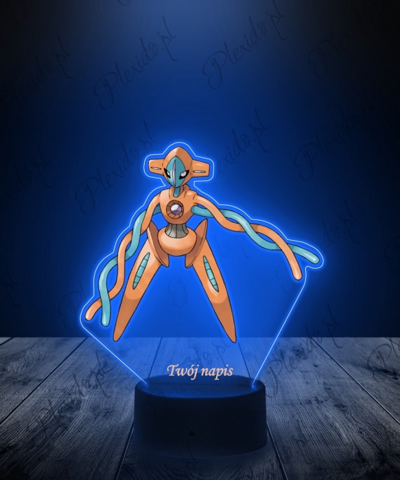 Lampka LED 3D Plexido z Nadrukiem UV Pokemon Deoxys - 1