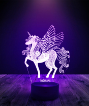 Lampka LED 3D Plexido Jednorożec Unicorn - 2