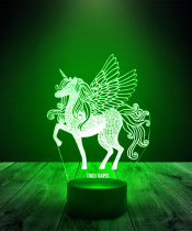 Lampka LED 3D Plexido Jednorożec Unicorn - 3