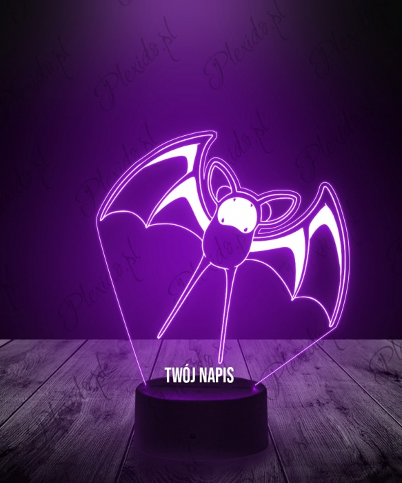 Lampka LED 3D Plexido Pokemon Zubat - 1