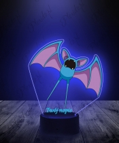 Lampka LED 3D Plexido z Nadrukiem UV Pokemon Zubat - 1